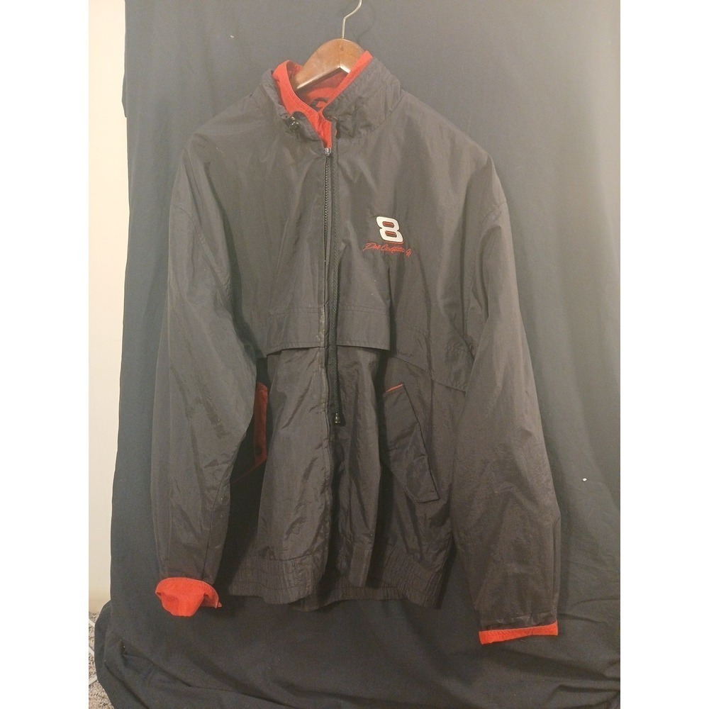 Lee Sport Dale Earnhardt Jr 8 black  jacket  Size L 90s Vintage